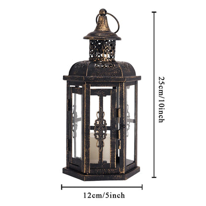 Vintage Nordic Candle Holder, Hanging Lantern