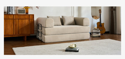 79'' Boneless Couch Foldable Convertible Futon Sleeper Sofa Bed