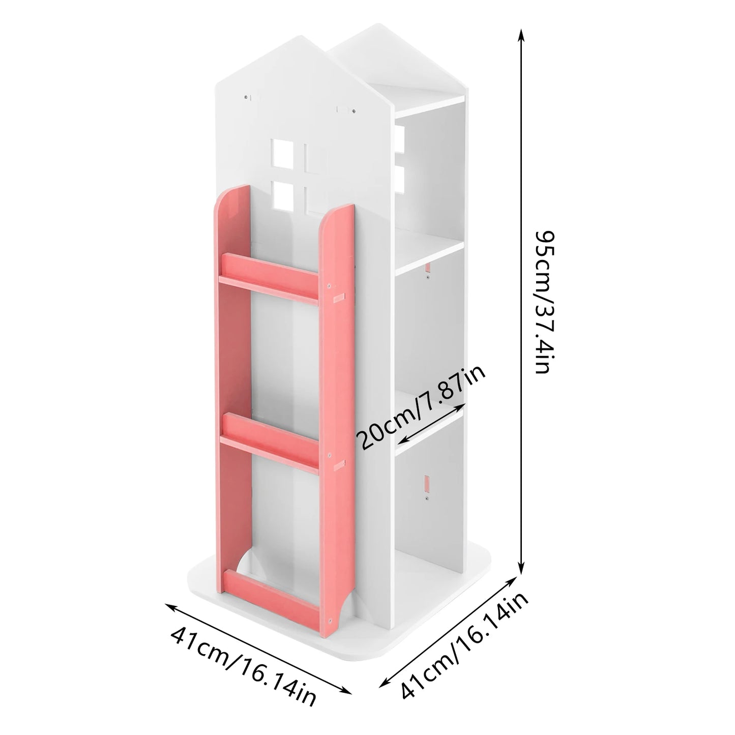 360° Rotating Creative Castle Bookcase
