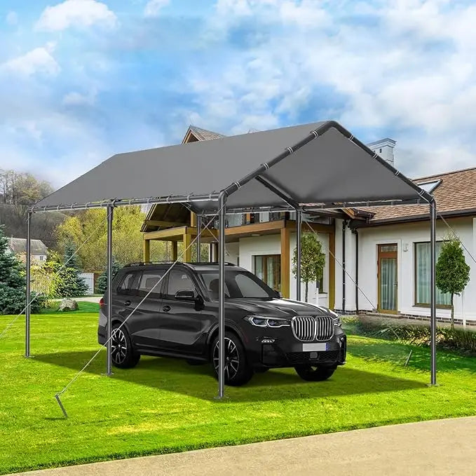 10x20 Ft Heavy Duty Canopy Steel Canopy Storage Shed