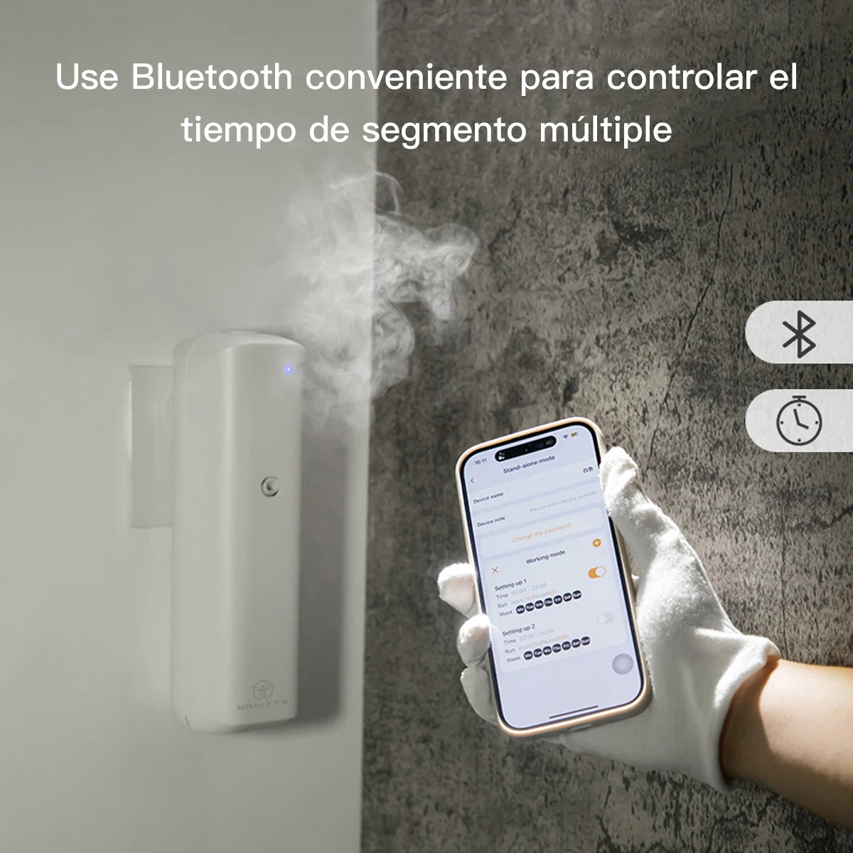 NAMSTE Plug in Wall Fragrance Diffuser Waterless Smart Flavoring Diffuser Essential Oils