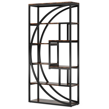 Tribesigns Bookshelf, Industrial 5-Tier Etagere Bookcase