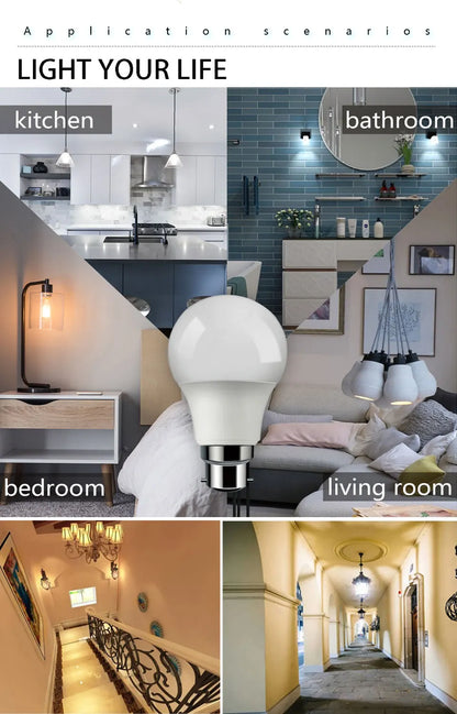 B22LED  Motion Sensor Light Bulb  18W Outdoor Lighting
