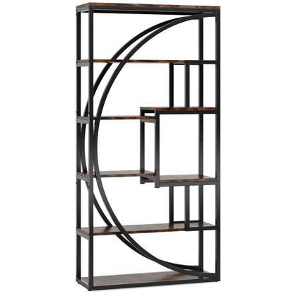 Tribesigns Bookshelf, Industrial 5-Tier Etagere Bookcase