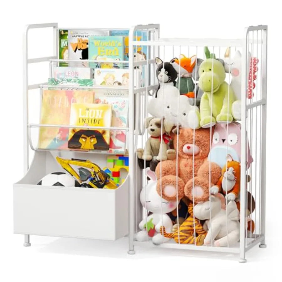 Bookshelf and Stuffed Animal Storage