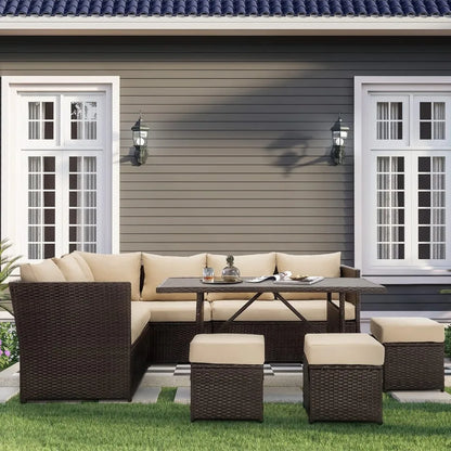 Wicker Outdoor Living Patio Set