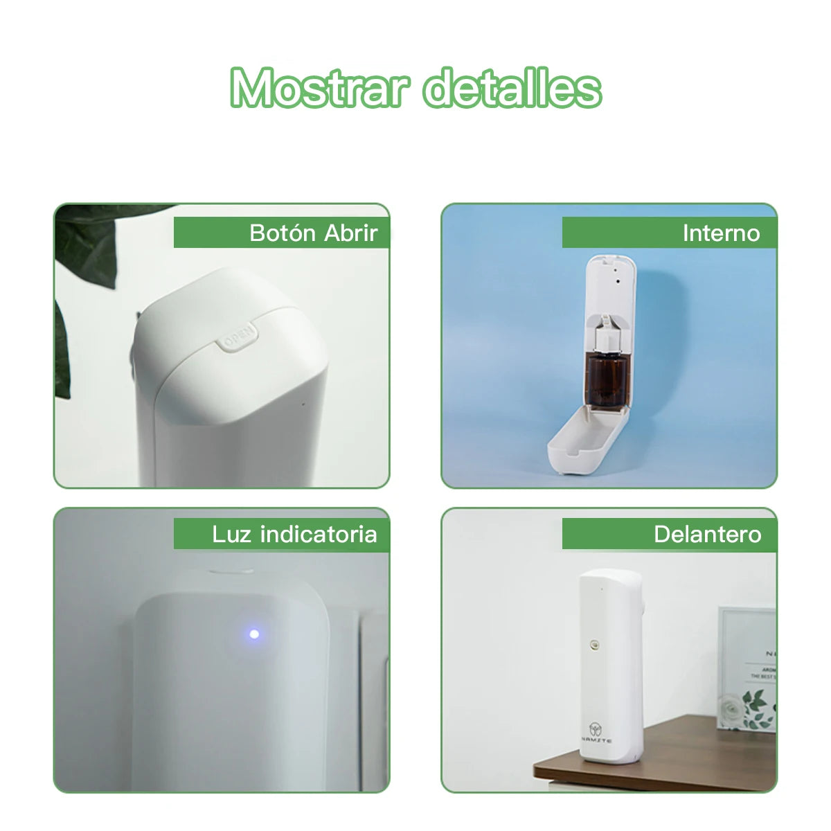 NAMSTE Plug in Wall Fragrance Diffuser Waterless Smart Flavoring Diffuser Essential Oils