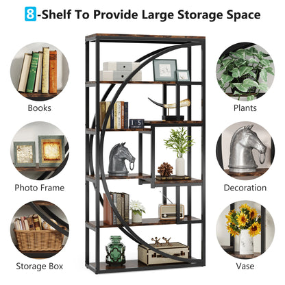 Tribesigns Bookshelf, Industrial 5-Tier Etagere Bookcase