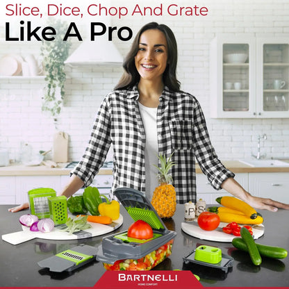 15-Piece Vegetable Chopper & Food Slicer Set