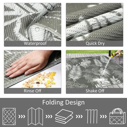 Outdoor Plastic Carpet Outdoor Rugs Waterproof Reversible Camping Mat Outdoor Plastic Straw Rugs RV Mat For Family Camp Picnic