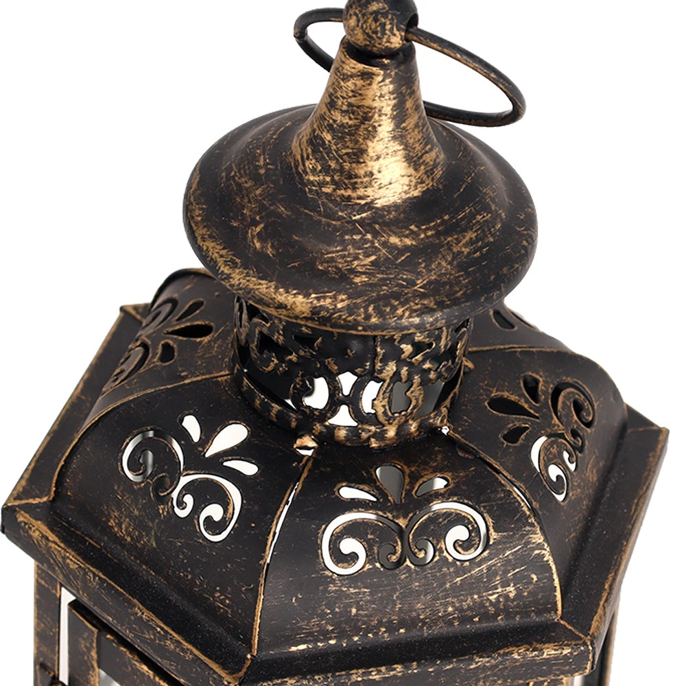Vintage Nordic Candle Holder, Hanging Lantern
