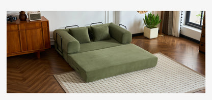 79'' Boneless Couch Foldable Convertible Futon Sleeper Sofa Bed