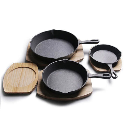 SHANGPEIXUAN Cast Iron Pre-Seasoned Skillet