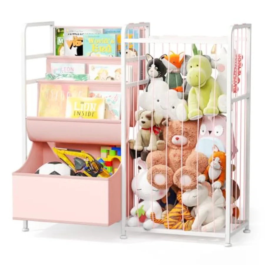 Bookshelf and Stuffed Animal Storage