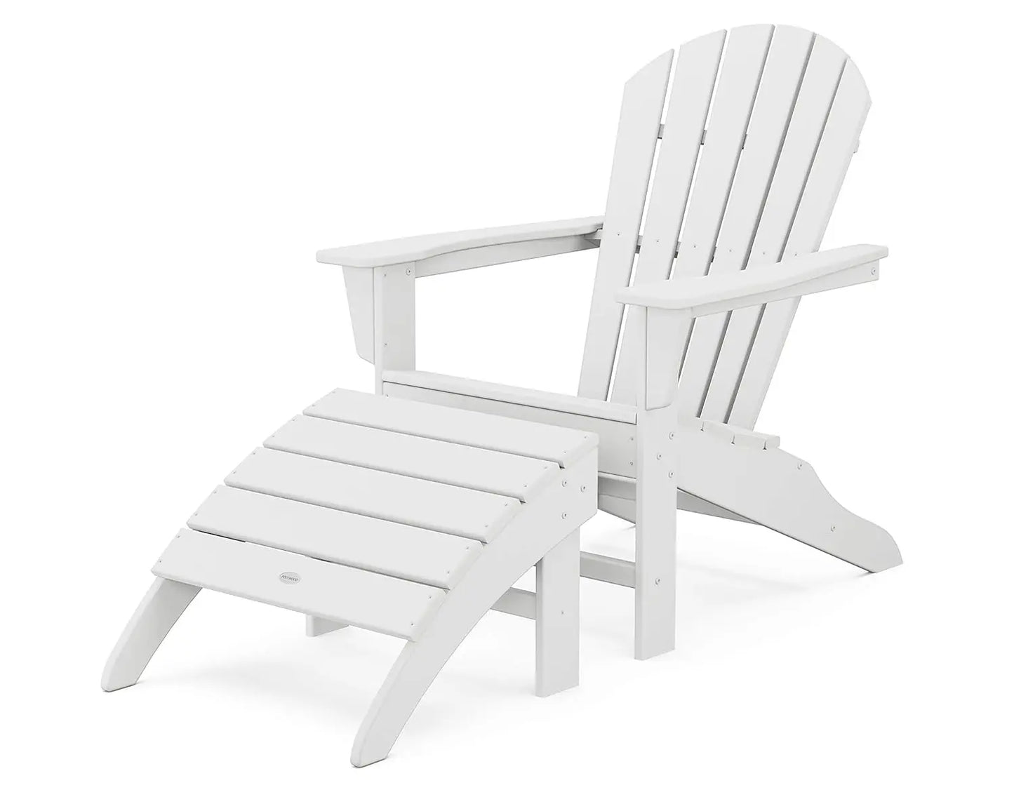 South Beach 2-Piece Adirondack Chair Set with Ottoman, Customized