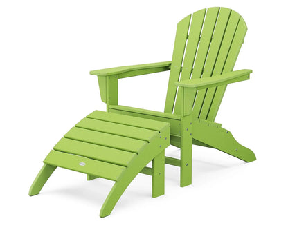 South Beach 2-Piece Adirondack Chair Set with Ottoman, Customized