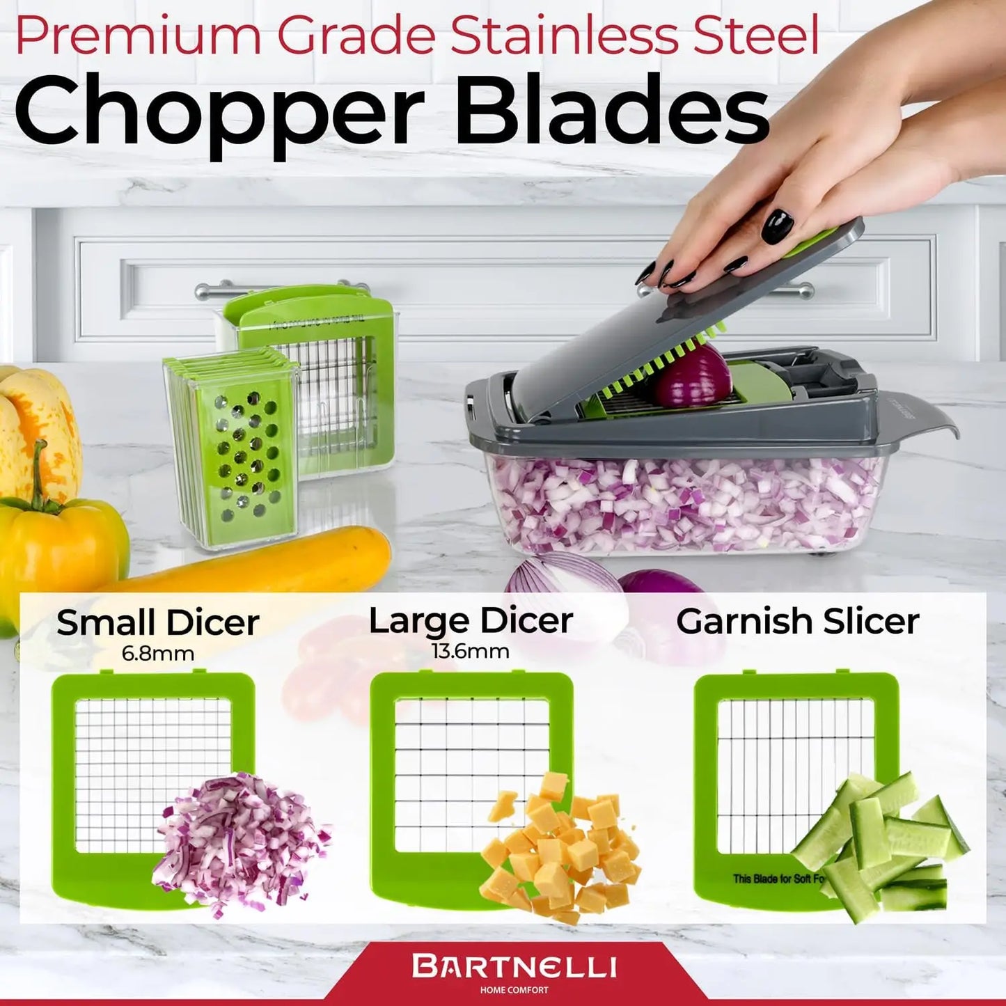 15-Piece Vegetable Chopper & Food Slicer Set