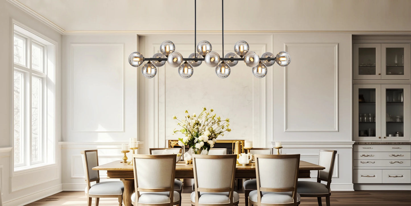 Mid Century Modern Chandelier 16-Lights Sputnik Chandelier 54in