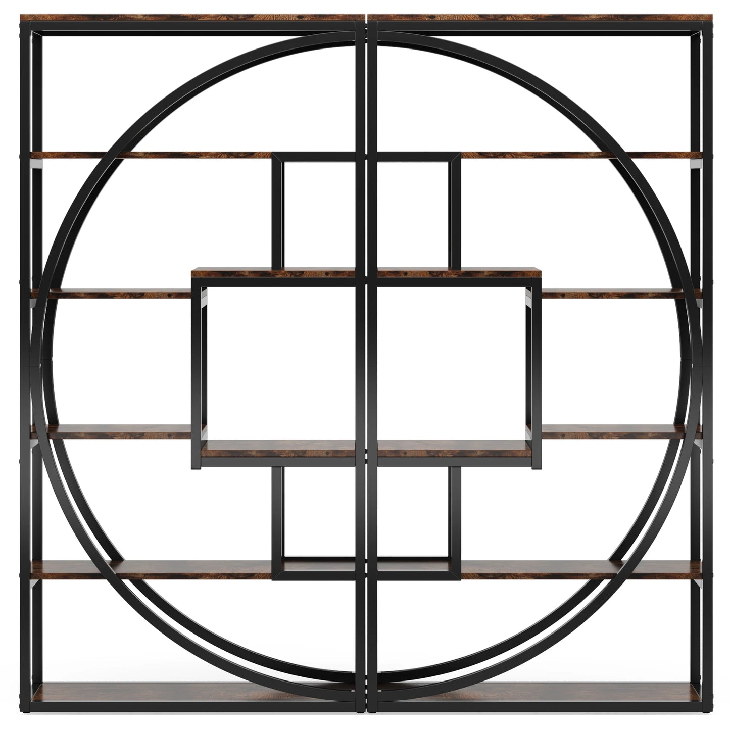 Tribesigns Bookshelf, Industrial 5-Tier Etagere Bookcase