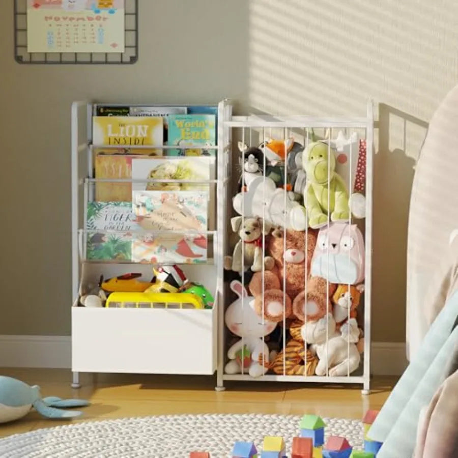 Bookshelf and Stuffed Animal Storage