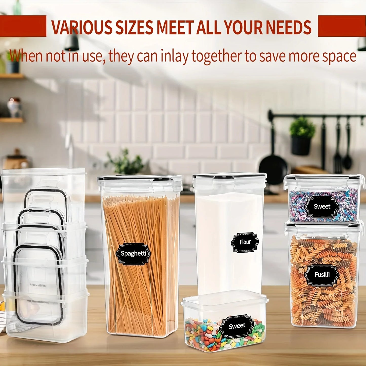 24Piece Airtight Food Storage Containers Set