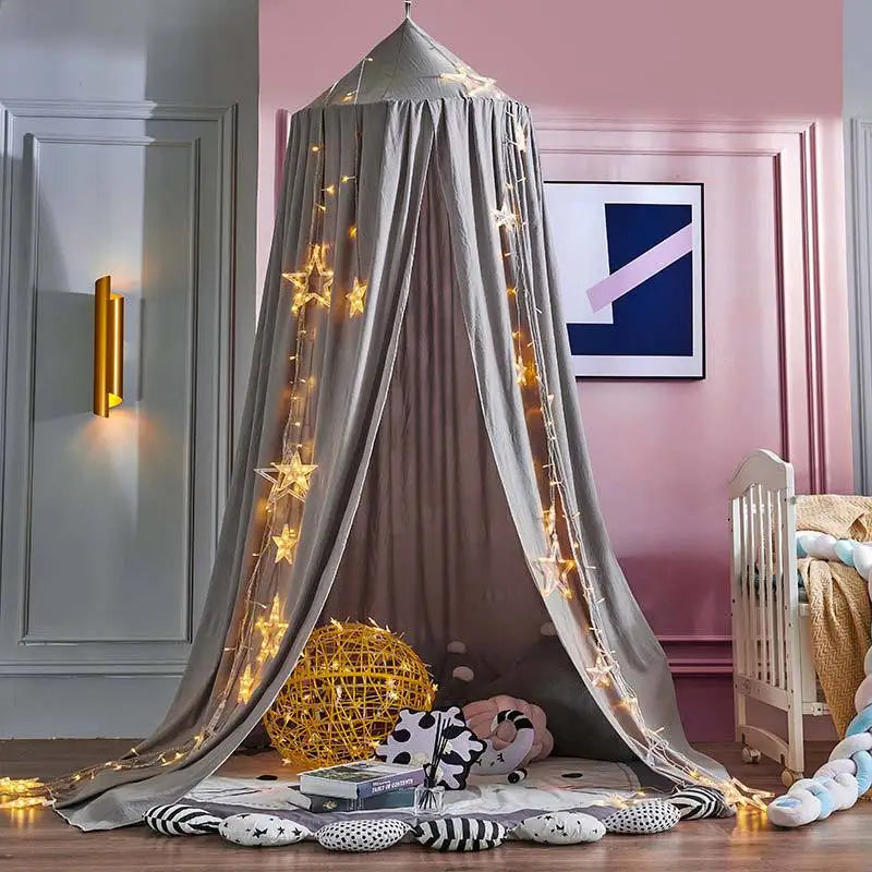 Kids Mosquito Net Baby Crib Curtain Hanging Tent Bed Decor Girl Princess Hanging Bed Canopy Living Corner Play Reading NookDecor