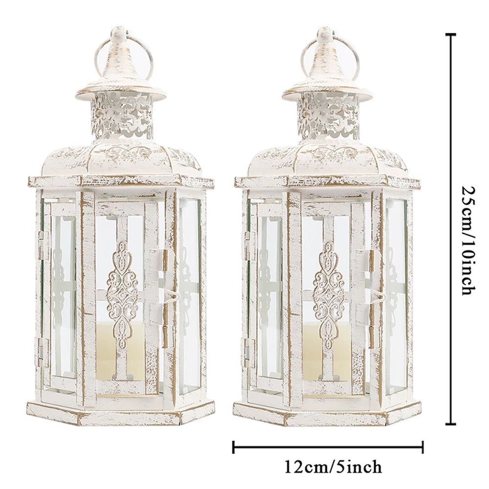 Vintage Nordic Candle Holder, Hanging Lantern