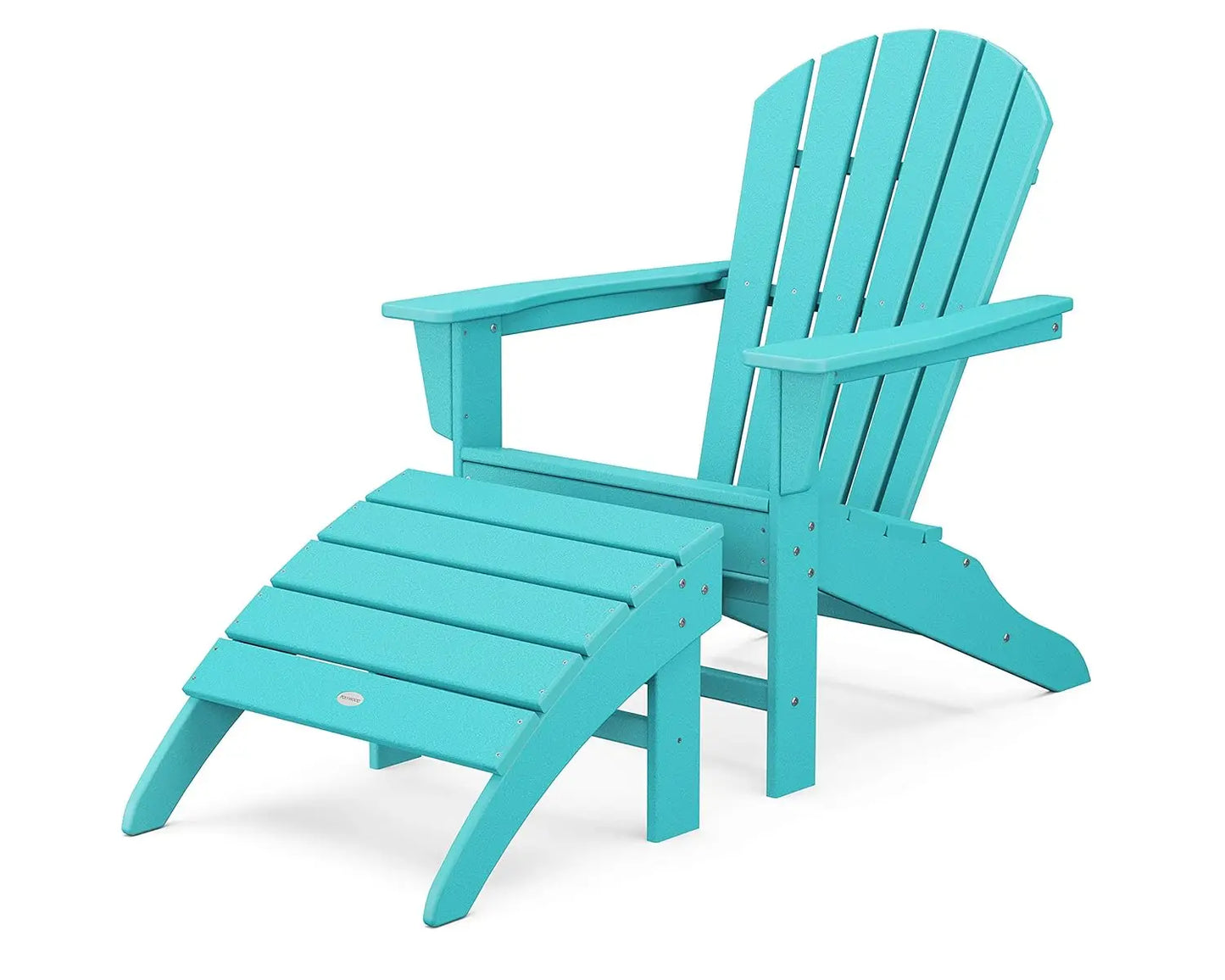 South Beach 2-Piece Adirondack Chair Set with Ottoman, Customized