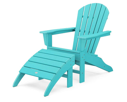 South Beach 2-Piece Adirondack Chair Set with Ottoman, Customized