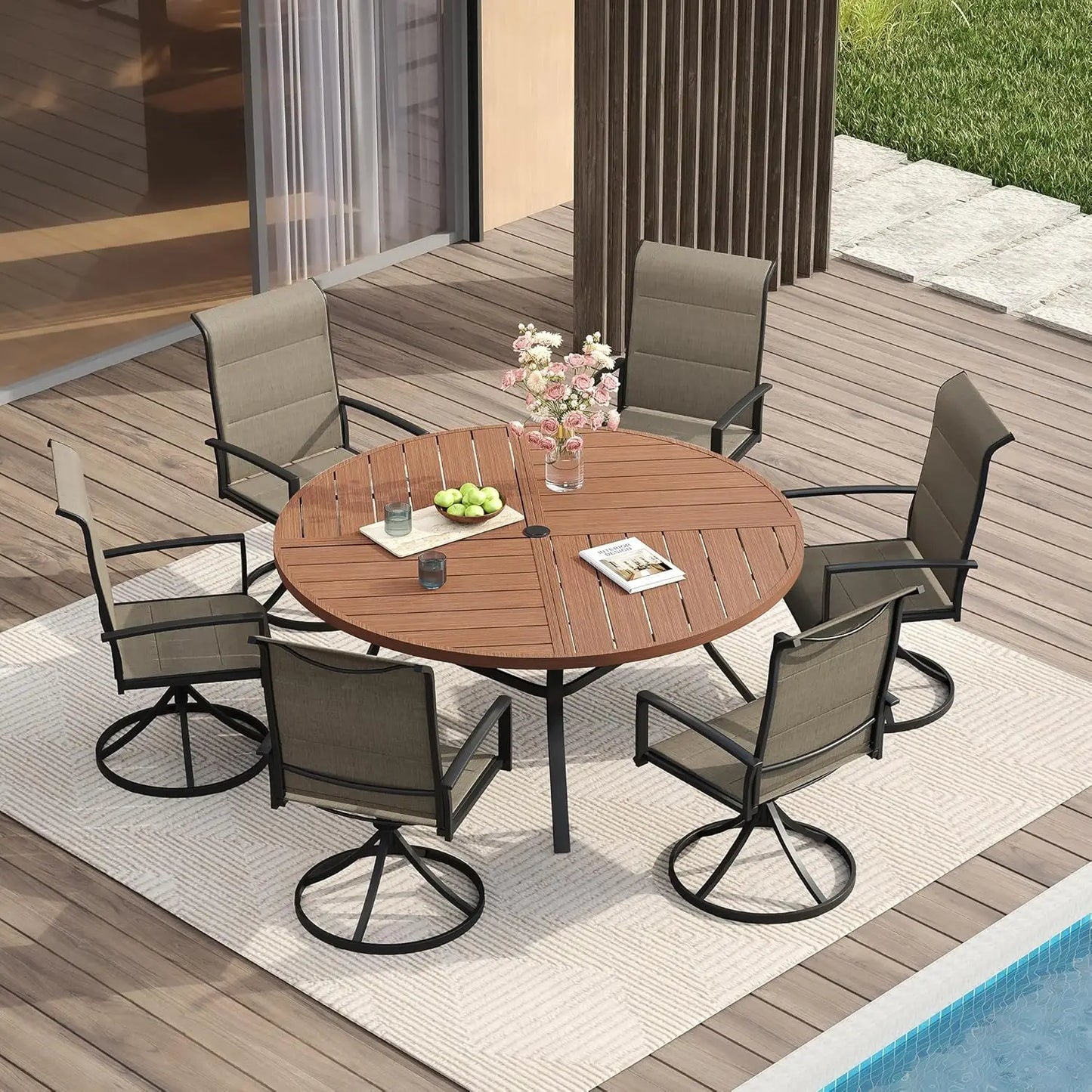 Patio Dining Set for 6