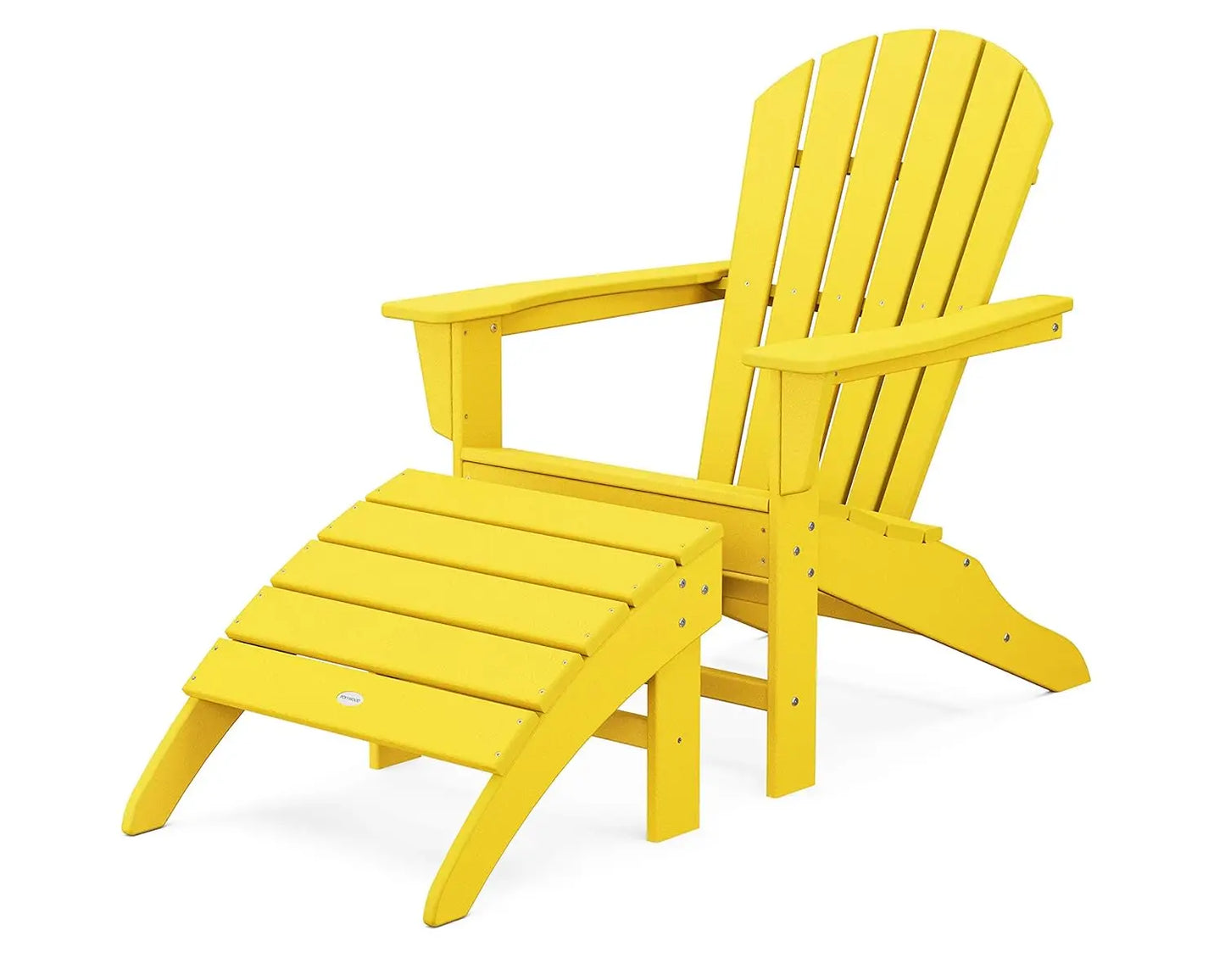South Beach 2-Piece Adirondack Chair Set with Ottoman, Customized