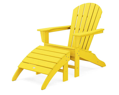 South Beach 2-Piece Adirondack Chair Set with Ottoman, Customized