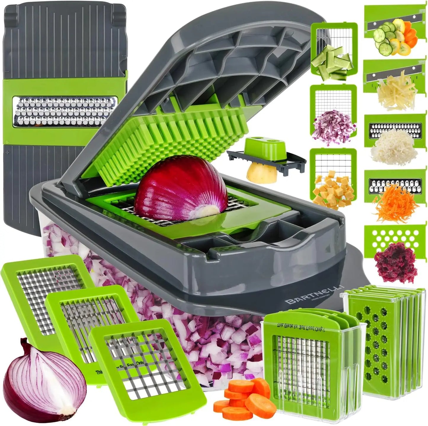 15-Piece Vegetable Chopper & Food Slicer Set