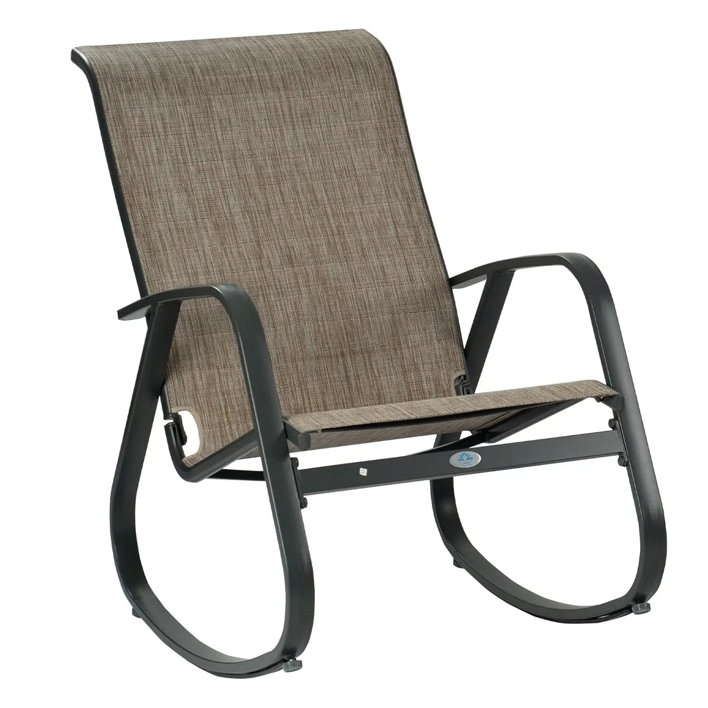 Outdoor Contemporary Patio Rocking Sling Chair