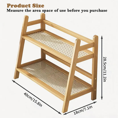 Double Layer Desktop Organizer Shelf