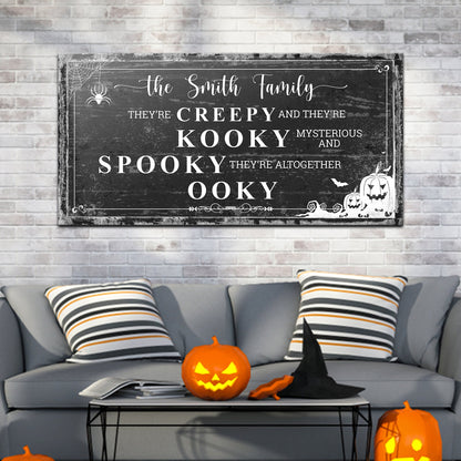 Family Halloween Sign