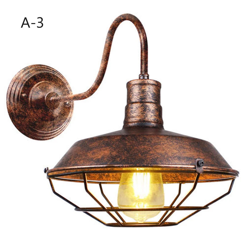 American Loft Sconce Gooseneck Wall Lights LED E27