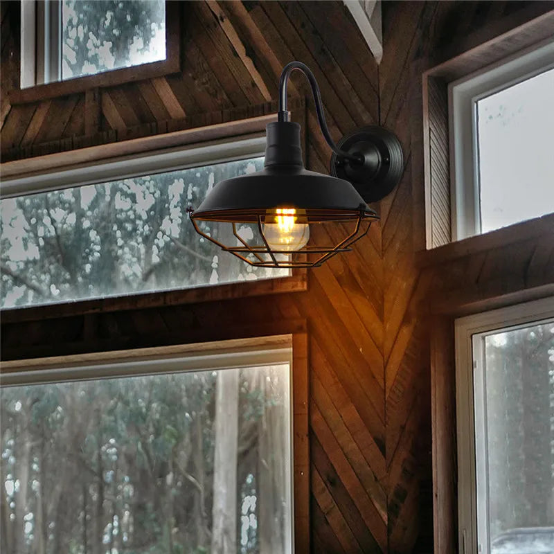American Loft Sconce Gooseneck Wall Lights LED E27