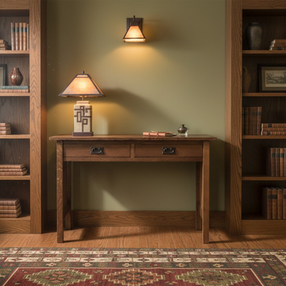 Mission / Arts and Crafts Solid Oak Writing Desk