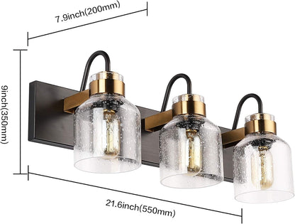 Black Vintage Bathroom Vanity Light Fixture