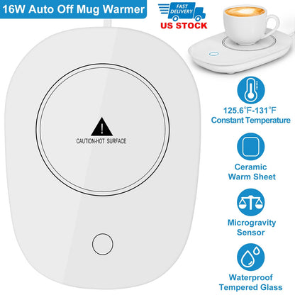 Coffee Mug Warmer Cup Warmer Auto Shut Off Coffee Tea Milk Electric Heater Pad Office Home Desk Coffee Mug Warmer Electric Beverage Warmer Mat 125.6 /