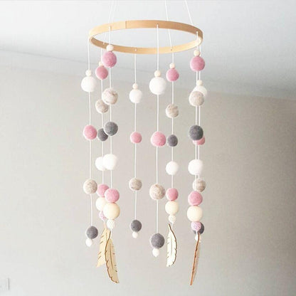 Dream Catcher Decoration Home Wind Chime Bed Bell Children's Girls Room Decor  Newborn Baby Bed Bell Dream Catcher String Pendant Kids Room Decoration Wooden Wind Chime Bed Bell Nursery Crib Bed Bell Baby Bedroom Ceiling Woven Beads Wind Chime