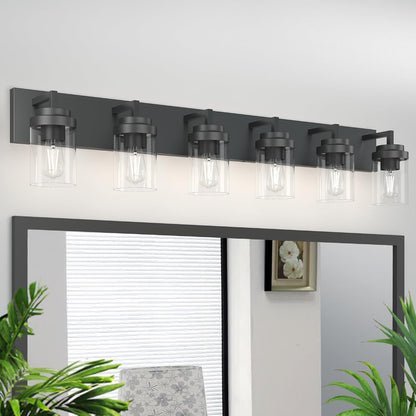 Vanity Light with Clear Glass Shade