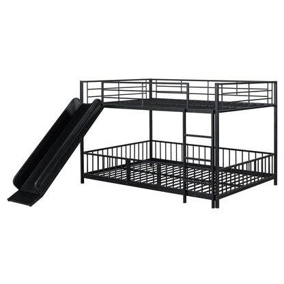 Full Over Full Wood Bunk Bed with Ladder and Guardrails | Just Better Bunk Beds