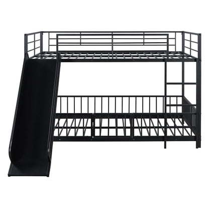 Full Over Full Wood Bunk Bed with Ladder and Guardrails | Just Better Bunk Beds