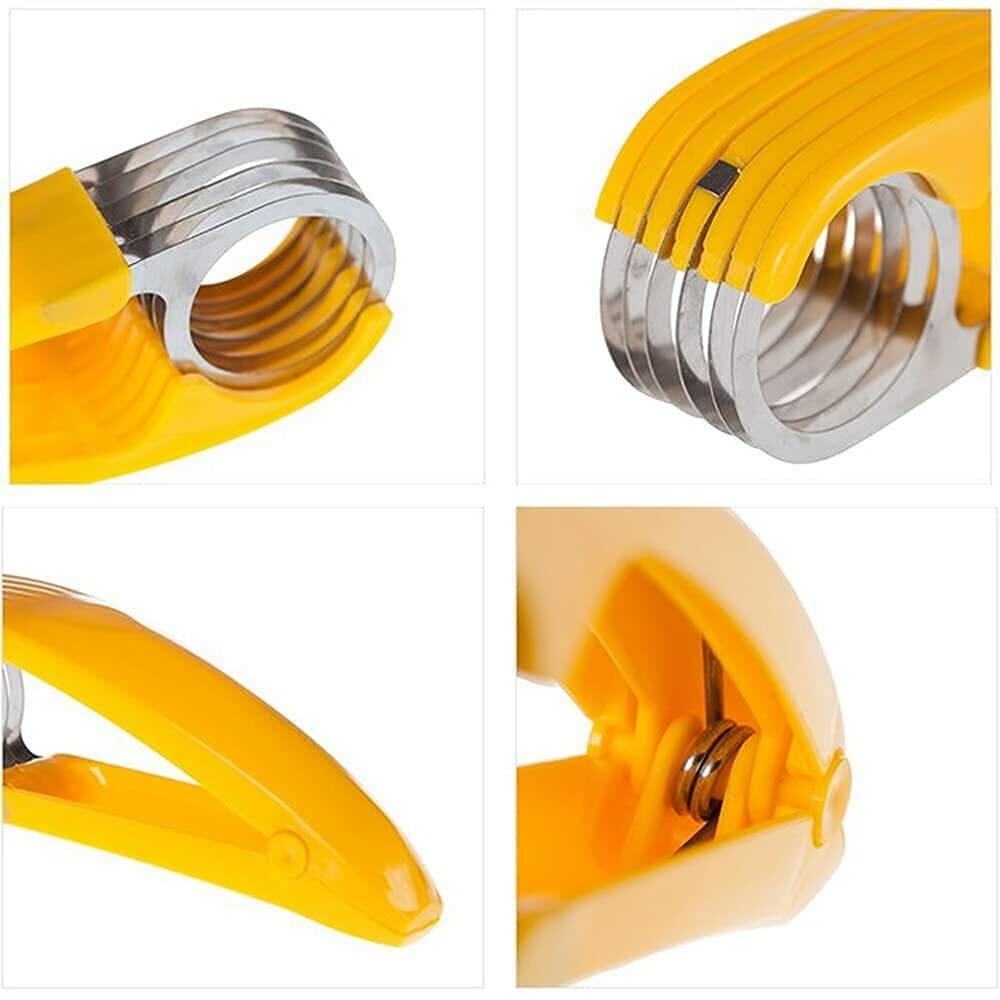 Guyuyii Banana Slicer Quick Safe Cutter Even Slices Kitchen Gadget