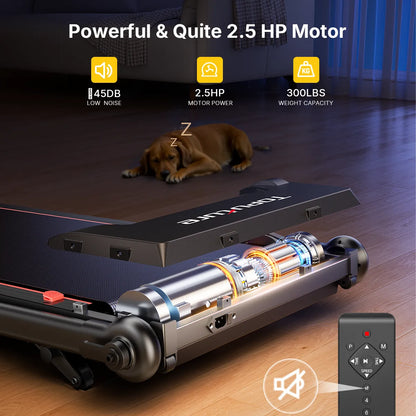 Toputure TP7 Standing Desk Treadmill with Laptop Desk