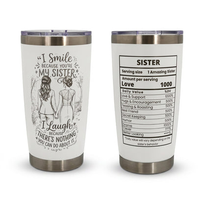 Unique Sister Gift 20oz Insulated Stainless Steel Travel Tumbler