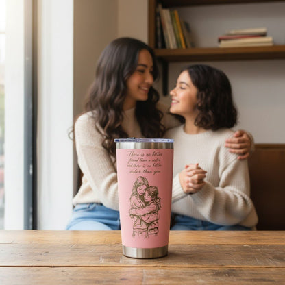 Unique Sister Gift 20oz Insulated Stainless Steel Travel Tumbler