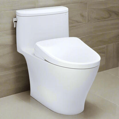 TOTO WASHLET+ Nexus One-Piece Toilet with Auto Flush S7A Bidet Seat, Cotton White